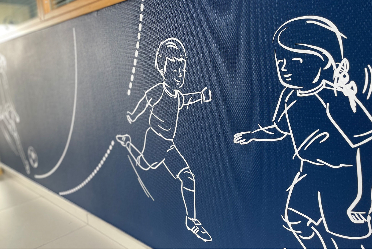 illustrations pour les locaux du District de football du Morbihan