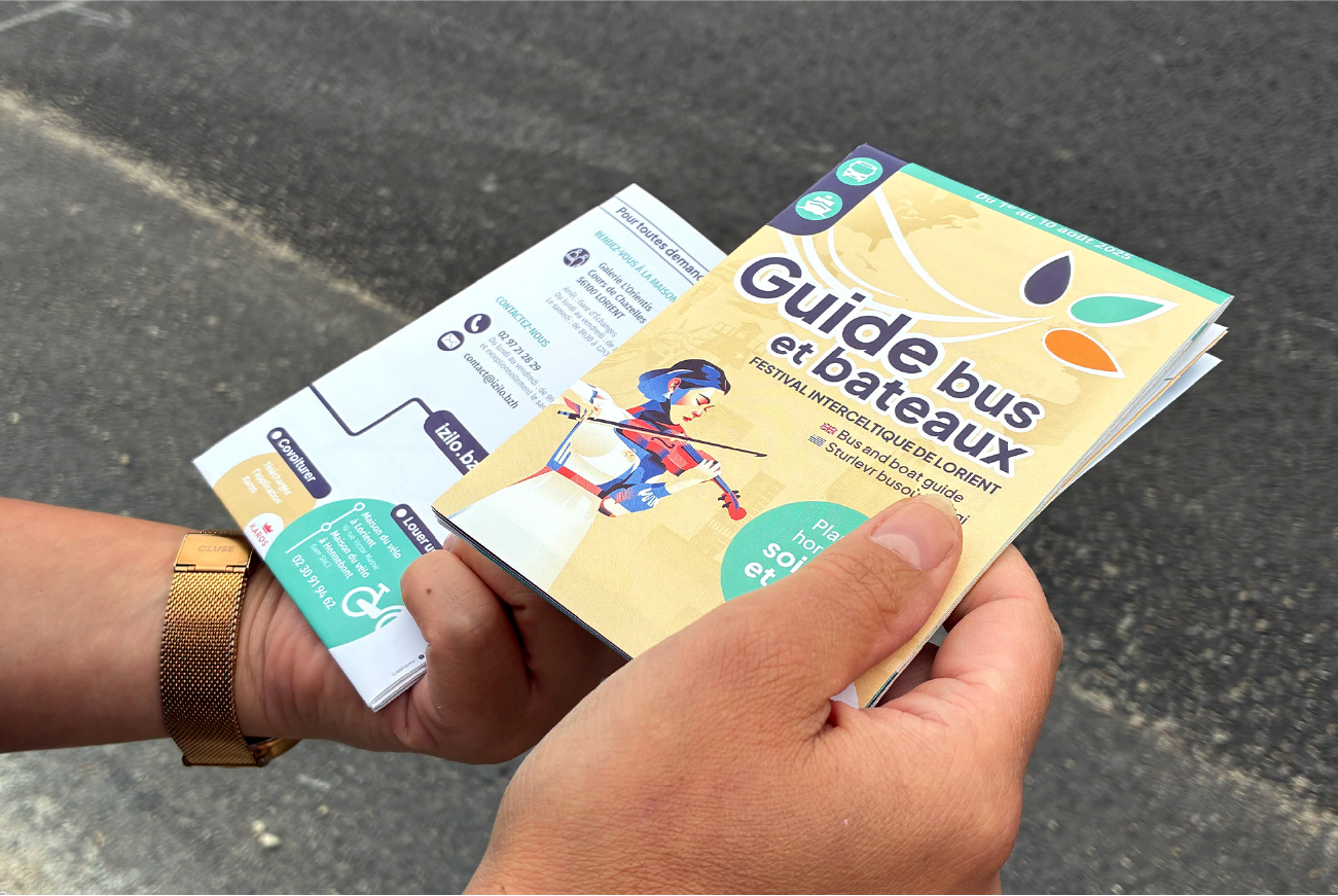 guide pour les transports en commun lors du Festival Interceltique de Lorient