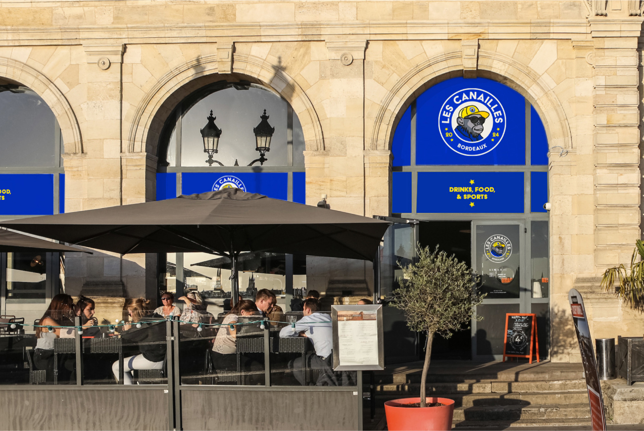 enseigne pour Les Canailles, bar en Gironde