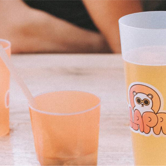 gobelet pour un évènement estival Bellaprem à Bordeaux