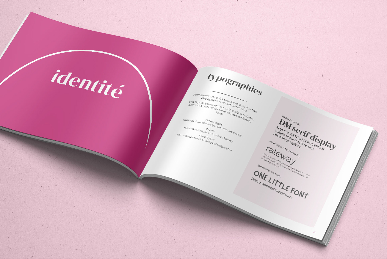 identité visuelle pour La maison des fleurs, serre, producteurs dans le Morbihan