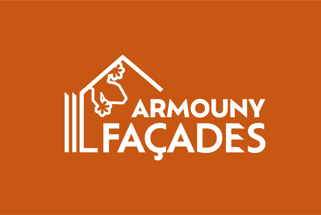 logo pour un artisan façadier Armouny Façades dans le Morbihan
