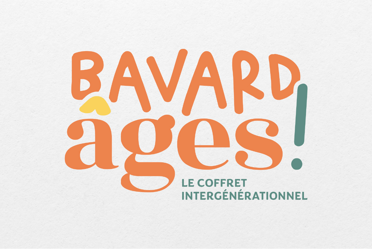 logo pour un coffret intergénérationnel Bavardâges dans la Loire