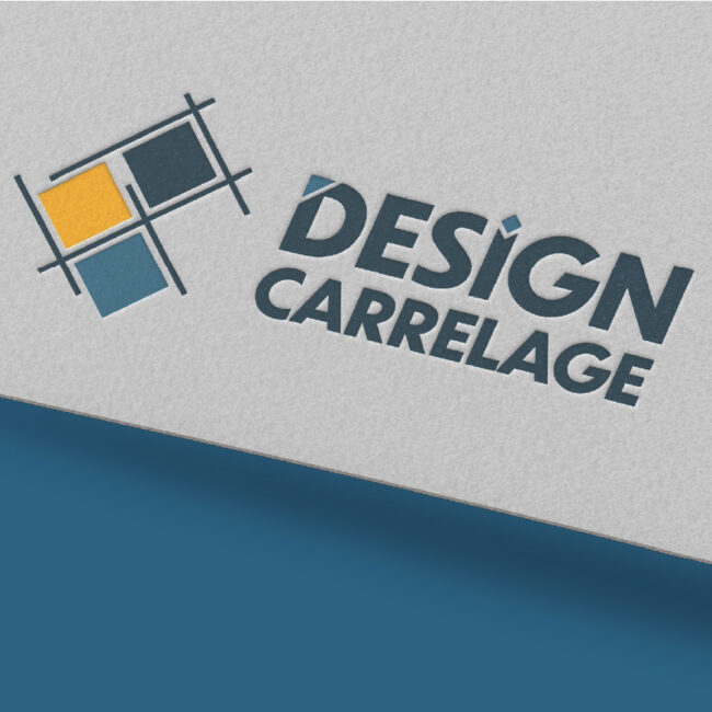 logo pour un artisan carreleur Design Carrelage dans le Finistère
