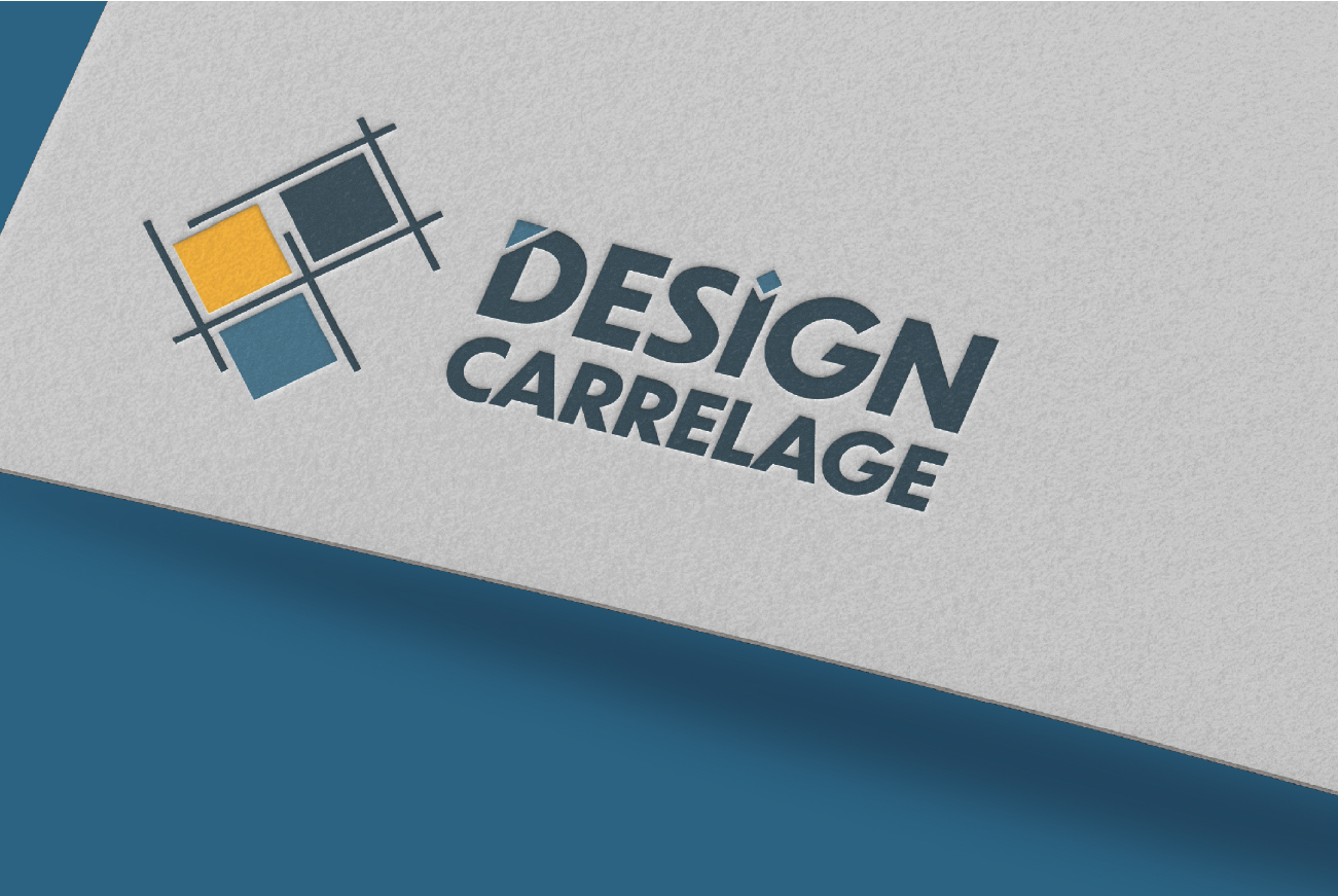 logo pour un artisan carreleur Design Carrelage dans le Finistère