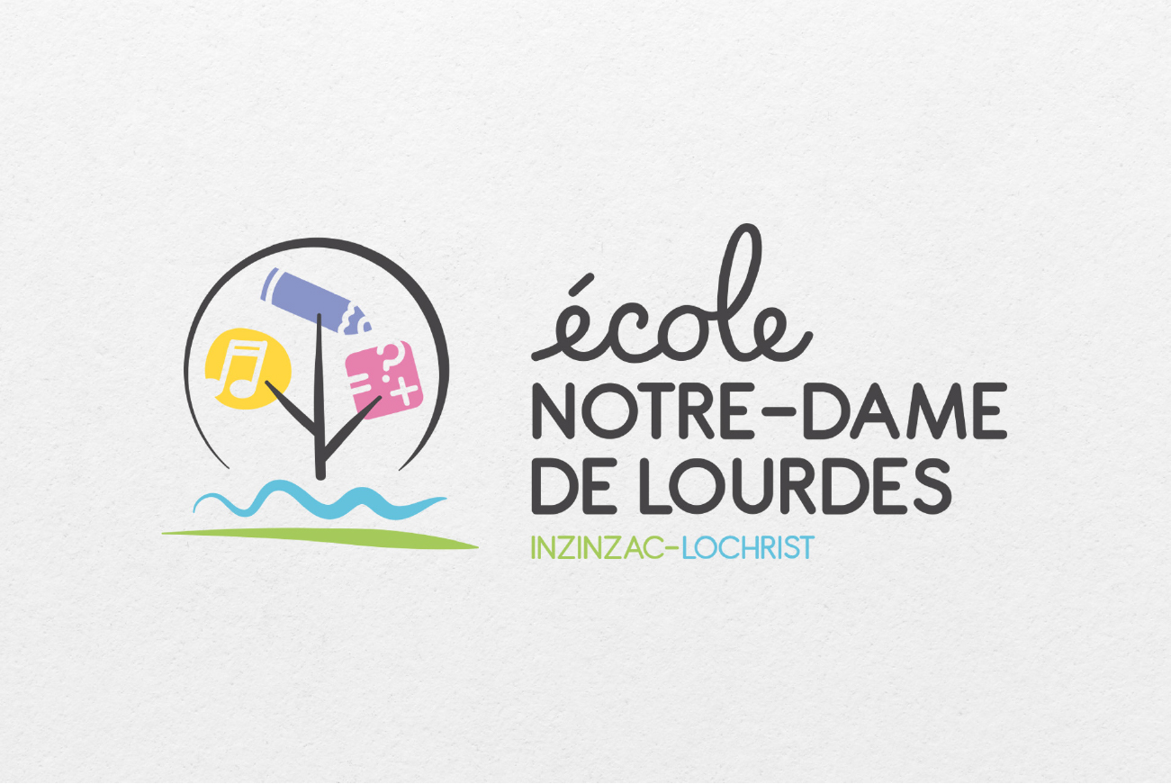 logo pour l'école Notre Dame de Lourdes dans le Morbihan