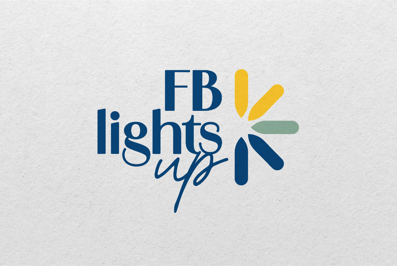 logo pour une indépendante en marketing et stratégie FB Lights up dans le Morbihan