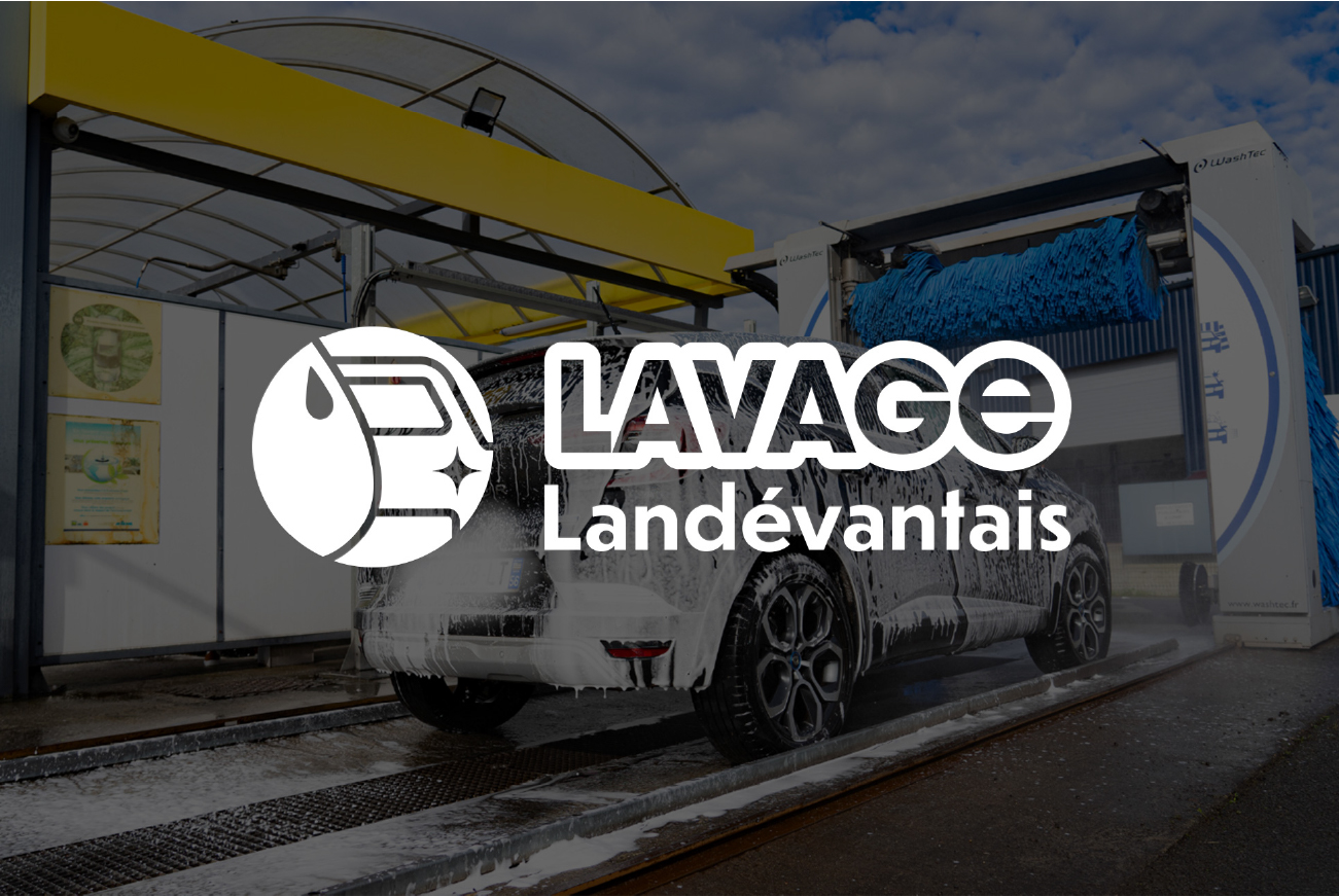 logo pour une station de lavage Lavage Landévantais et Lavage Lochristois dans le Morbihan