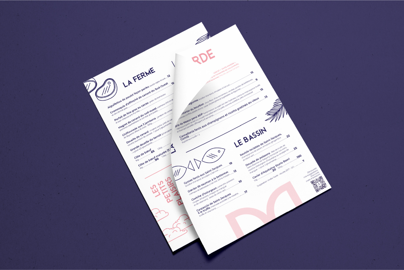 menu restaurant bar club Gironde Morbihan