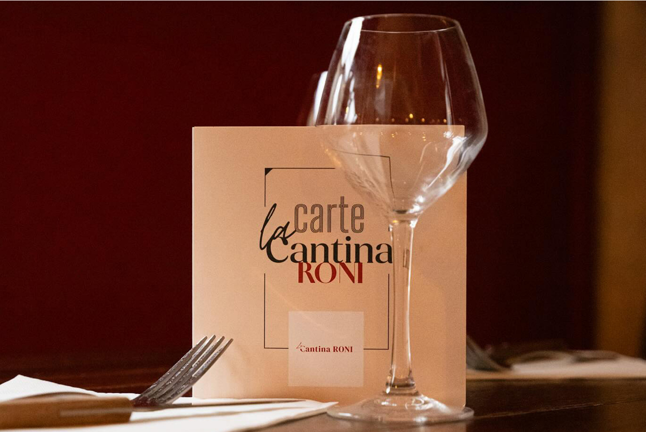 carte menu pour un restaurant La Cantina Roni à Bordeaux