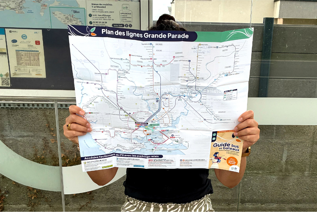 plan pour les transports en commun lors du Festival Interceltique de Lorient