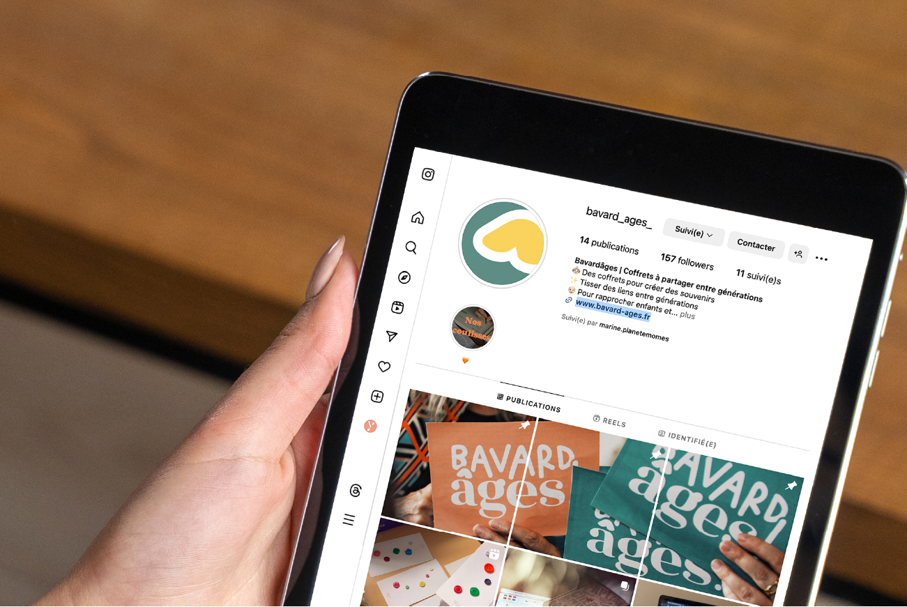 symbole pour un coffret intergénérationnel Bavardâges dans la Loire