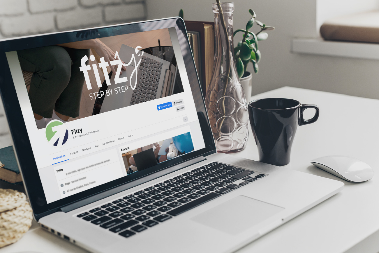 identité visuelle pour une plateforme de formation en ligne Fitzy du groupe Orange Bleue