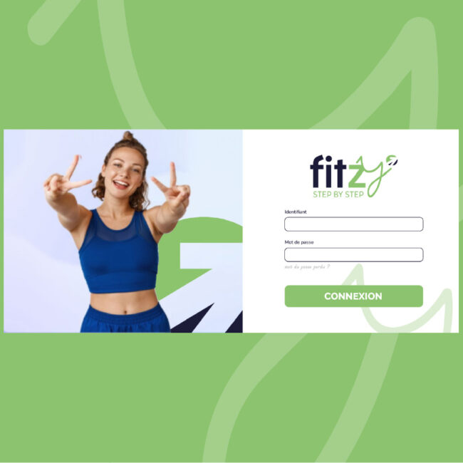 identité visuelle pour une plateforme de formation en ligne Fitzy du groupe Orange Bleue