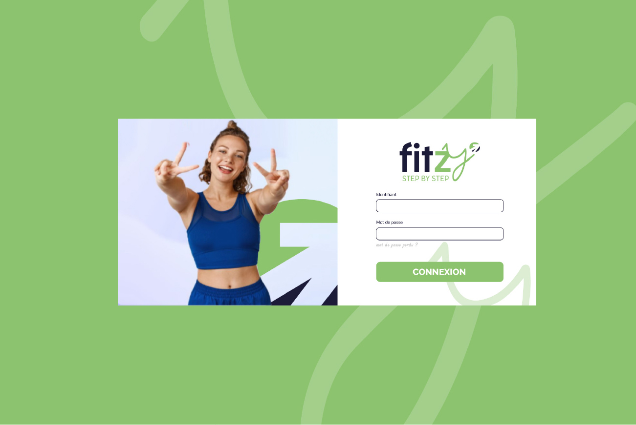 identité visuelle pour une plateforme de formation en ligne Fitzy du groupe Orange Bleue